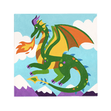 Colorific Canvas Paint by Number Kit - Fantastic Dragon - My Little Thieves