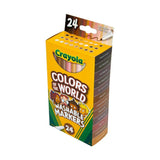Colors of the World Fine Line Washable Skin Tone Markers, 24 Count - My Little Thieves