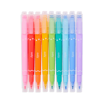 Confetti Stamp Double Ended Markers - Set of 9 - My Little Thieves