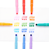 Confetti Stamp Double Ended Markers - Set of 9 - My Little Thieves
