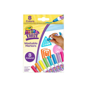 Crayola Color & Erase Marker Refill Set, 8 Washable Markers – Mess - Fre - My Little Thieves