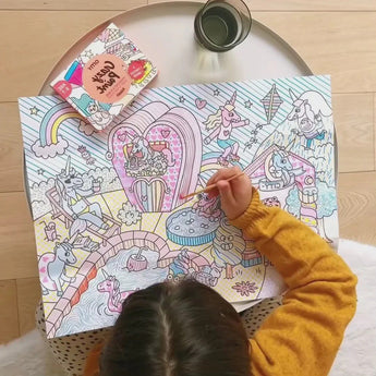 Crazy Paint - Kawaii & Atlas Ready - to - Paint Posters for Kids - My Little Thieves