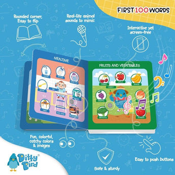 Ditty Bird First 100 Words ” Children's Book For Kids | Books - My Little Thieves