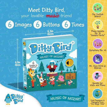 Ditty Bird Music Of Mozart ” Children's Book For Kids | Books - My Little Thieves