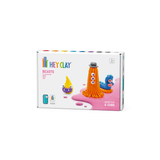 DIY Beasts: Worm, Ginger, Drop Plastic Creative Modelling Air - Dry Clay For Kids 6 Cans - My Little Thieves