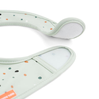 Done By Deer Bib With Velcro 2 Pack | Lalee Design Sandy Beige - My Little Thieves