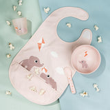 Done By Deer Bib With Velcro Playground | Blue Mealtime Bib - My Little Thieves