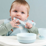 Done By Deer Bib With Velcro Playground | Blue Mealtime Bib - My Little Thieves