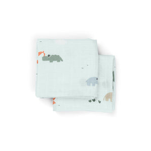 Done By Deer Burp Cloth 2 Pack Playground | Baby Essential - My Little Thieves