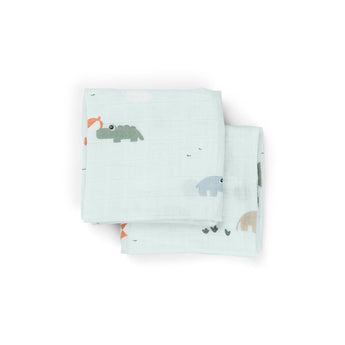 Done By Deer Burp Cloth 2 Pack Playground | Baby Essential - My Little Thieves