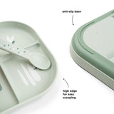 Done By Deer Foodie Compartment Plate Tiny Farm Sand | Anti Slip Kids Plate - My Little Thieves