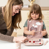 Done By Deer Foodie Compartment Plate Tiny Farm Sand | Anti Slip Kids Plate - My Little Thieves