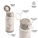 Done By Deer Insulated Bottle 340ml | Stainless Steel Kids Water Bottle - My Little Thieves