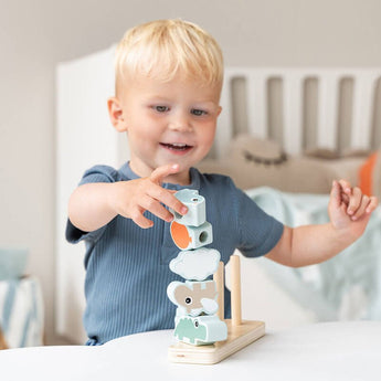 Done By Deer Stacking Toy Happy Clouds Colour Mix | Baby Toys - My Little Thieves