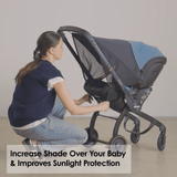 Doona X Sunshade Extension Black | Stroller Accessories - My Little Thieves