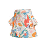 Embroidered Multicolored Flower Top & Skirt Jean Embroidery Set - My Little Thieves