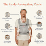 Ergobaby Omni Deluxe Mesh Baby Carrier Soft Olive | Breathable All In One - My Little Thieves