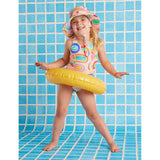 Fancy Fins Girls Elastic Strap Bather Swimsuit | Kids Swimwear - My Little Thieves
