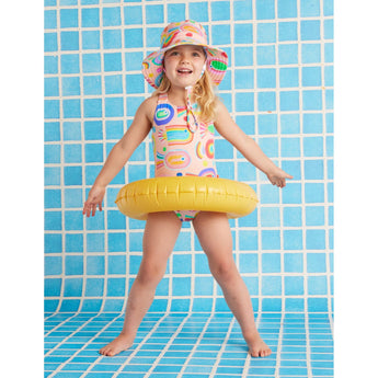 Fancy Fins Girls Elastic Strap Bather Swimsuit | Kids Swimwear - My Little Thieves