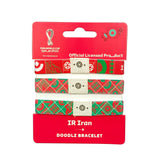 FIFA Fabric Fashionable Qatar 2022 World Cup Country Team Nylon bracelet - IRAN - My Little Thieves