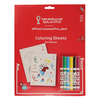 Football Scoccer Colouring and Activity Book with Markers Kids activity and Learning Book - My Little Thieves