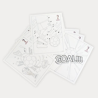 Football Scoccer Colouring and Activity Book with Markers Kids activity and Learning Book - My Little Thieves