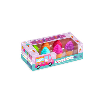 Fun Scented Erasers and Sharpener Set - Variety Pack of Creative Designs - My Little Thieves