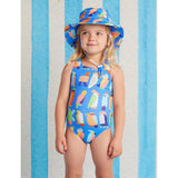 Girls Strap Bather Flamin Galahs Swimsuit | Kids Swimwear - My Little Thieves
