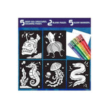 Glow Fusion, Marker Coloring Set, Deep Sea Creatures - My Little Thieves