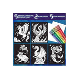 Glow Fusion, Marker Coloring Set, Mythical Creatures - My Little Thieves