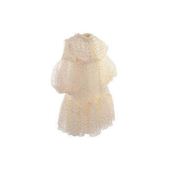 Gold Tulle Dress - For Special Occasions - My Little Thieves