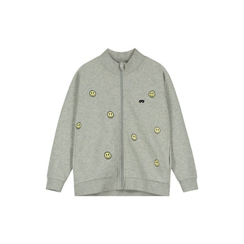 Grey Melange Smile Jacket - My Little Thieves