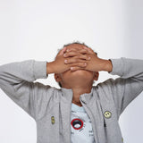 Grey Melange Smile Jacket - My Little Thieves