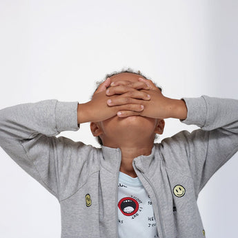 Grey Melange Smile Jacket - My Little Thieves