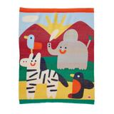 Halcyon Nights Fluffy Knit Baby Blanket / Zoo Crew