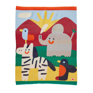 Halcyon Nights Fluffy Knit Baby Blanket / Zoo Crew