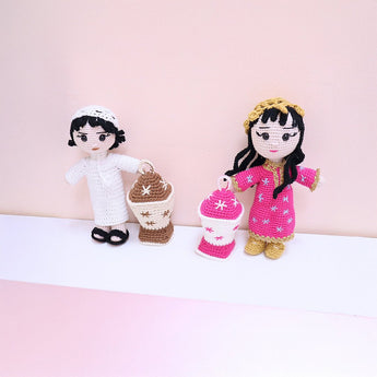 Handmade Traditional Crochet Doll – Hamad in Khaliji Kandora - My Little Thieves