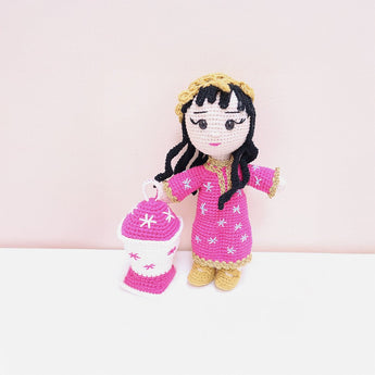 Handmade Traditional Crochet Doll – Hind in Elegant Emirati Dress - My Little Thieves