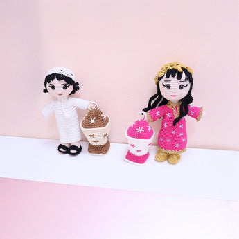 Handmade Traditional Crochet Doll – Hind in Elegant Emirati Dress - My Little Thieves