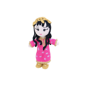 Handmade Traditional Crochet Doll – Hind in Elegant Emirati Dress - My Little Thieves