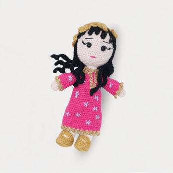 Handmade Traditional Crochet Doll – Hind in Elegant Emirati Dress - My Little Thieves