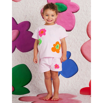 Hej Blomma Girls T Shirt + Shorts Set | Kids Summer Outfit - My Little Thieves