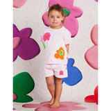 Hej Blomma Girls T Shirt + Shorts Set | Kids Summer Outfit - My Little Thieves