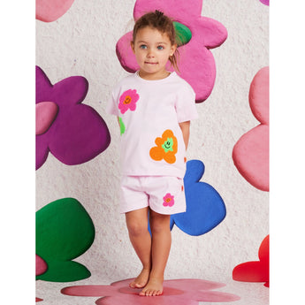 Hej Blomma Girls T Shirt + Shorts Set | Kids Summer Outfit - My Little Thieves