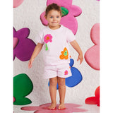 Hej Blomma Girls T Shirt + Shorts Set | Kids Summer Outfit - My Little Thieves