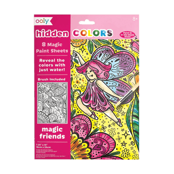 Hidden Colors Magic Paint Sheets (9 PC Set) - Magic Friends - My Little Thieves