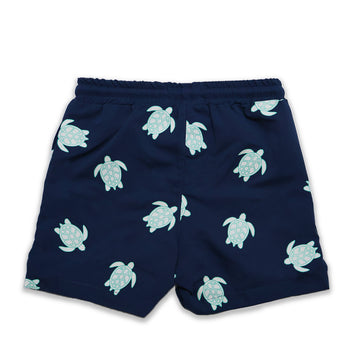 Holly and Beau Turtle Color-Change Boys Swim Shorts