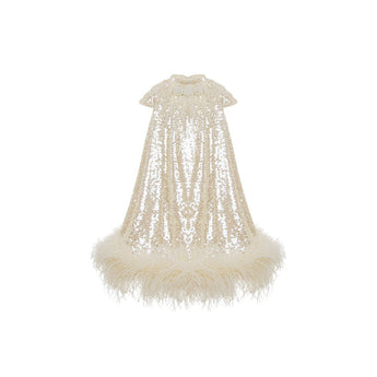 Ivory Sequin Dress - My Little Thieves