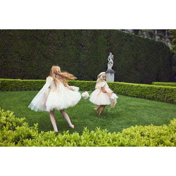 Junona Enchanting Girls Beige Occasion Dress | Kids Fashion - My Little Thieves