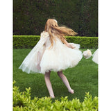 Junona Enchanting Girls Beige Occasion Dress | Kids Fashion - My Little Thieves